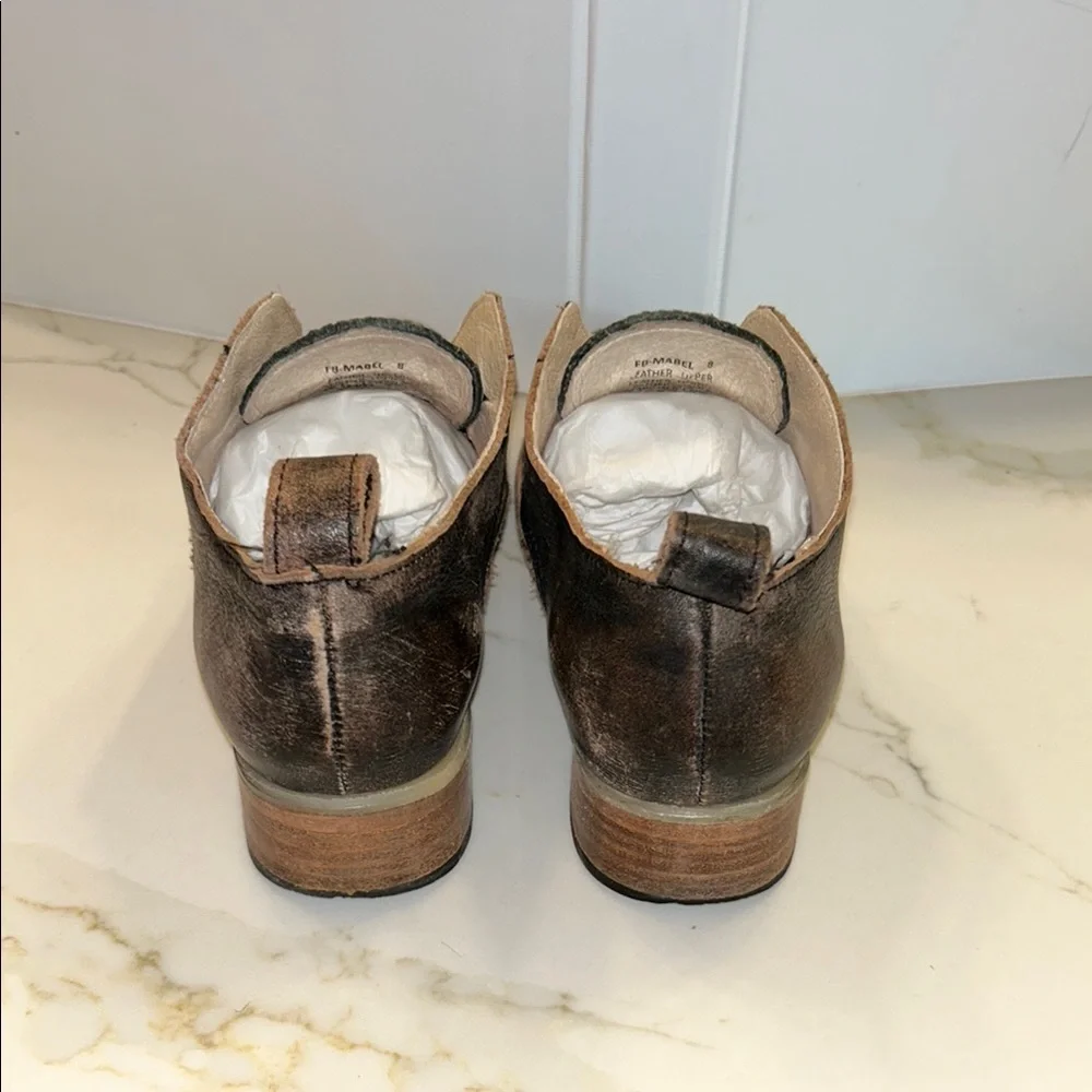 freebird Black and Brown Snake-Print Slip-On Loafers